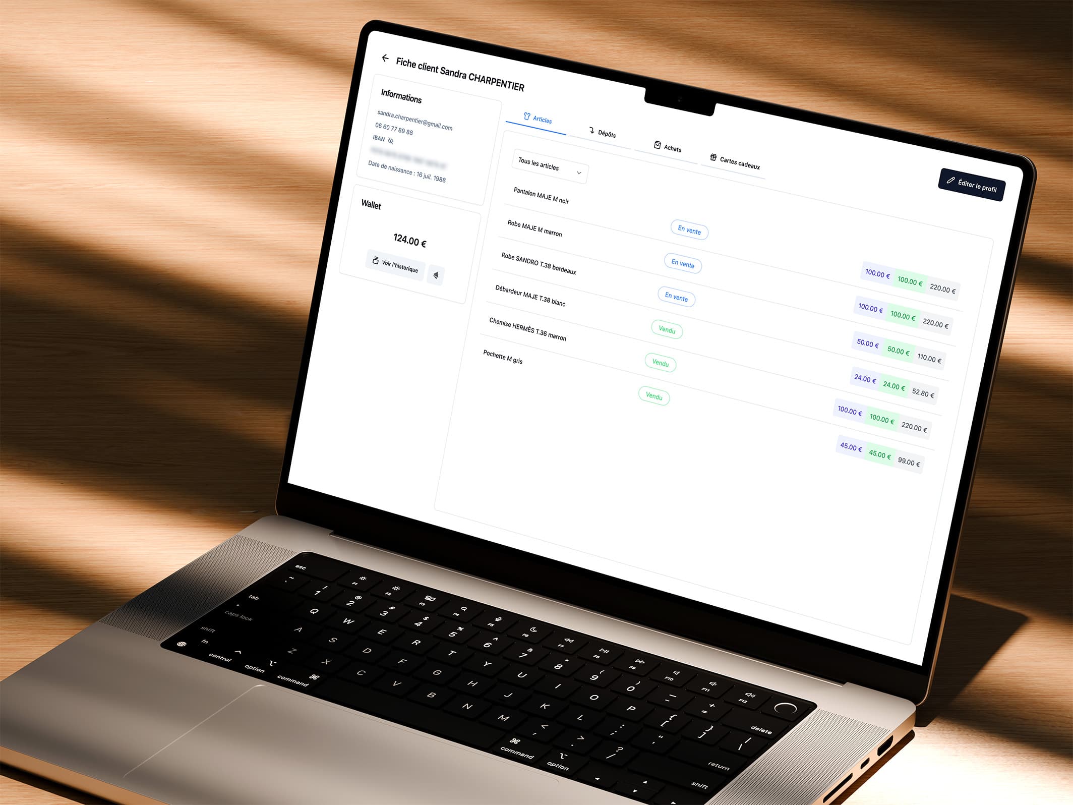 Un logiciel de caisse